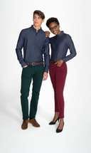 Рубашка женская BARRY WOMEN, синяя (деним)