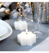 Свеча Snowlight 1, белая, 6 см