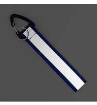 Светоотражающий брелок Flashline, серый с синим