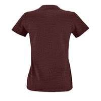 Фуболка женская IMPERIAL FIT WOMEN, бордовый меланж