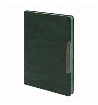 Ежедневник A5 недатированный La Fodera в мягком переплёте, тёмно-зелёный