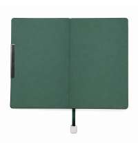 Ежедневник A5 недатированный La Fodera в мягком переплёте, тёмно-зелёный