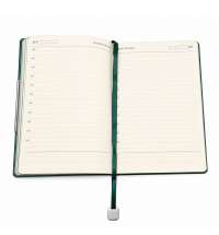 Ежедневник A5 недатированный La Fodera в мягком переплёте, тёмно-зелёный