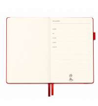 Ежедневник A5 недатированный La Squadra в мягком переплёте, красный