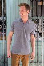 Рубашка поло мужская PANAME MEN, черный меланж