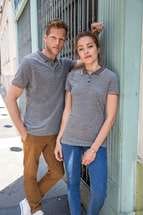 Рубашка поло мужская PANAME MEN, голубой меланж