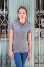 Рубашка поло женская PANAME WOMEN, голубой меланж