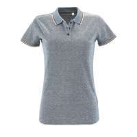 Рубашка поло женская «PANAME WOMEN» голубой меланж