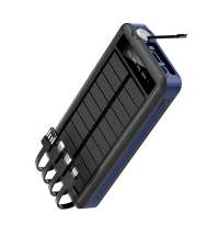 Внешний аккумулятор Xyron с солнечной панелью, 10000 mAh, синий