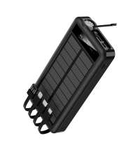 Внешний аккумулятор Xyron с солнечной панелью, 10000 mAh, черный