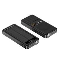 Внешний аккумулятор Xyron с солнечной панелью, 10000 mAh, черный