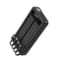 Внешний аккумулятор Xyron с солнечной панелью, 10000 mAh, черный