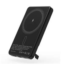 Внешний аккумулятор c беспроводной зарядкой Superb, 5000 mAh, черный