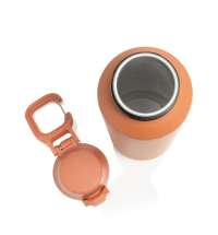 Спортивная бутылка Via из переработанной стали RCS с карабином, 600 мл