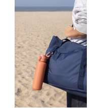 Спортивная бутылка Via из переработанной стали RCS с карабином, 600 мл