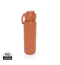 Спортивная бутылка Via из переработанной стали RCS с карабином, 600 мл