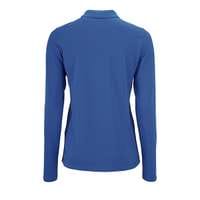 Рубашка поло женская с длинным рукавом PERFECT LSL WOMEN, ярко-синяя