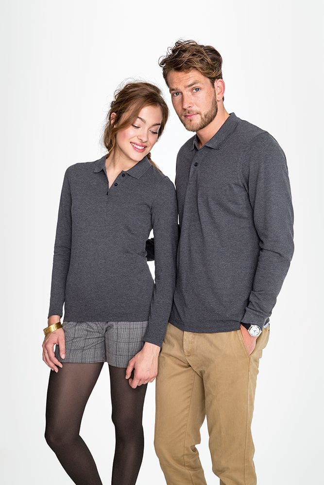 Рубашка поло женская с длинным рукавом PERFECT LSL WOMEN, ярко-синяя