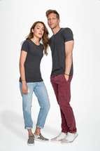 Футболка женская REGENT FIT WOMEN, бордовый меланж