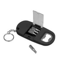 Брелок-открывалка с отвертками и фонариком &laquo;Uni&raquo; софт-тач