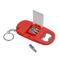 Брелок-открывалка с отвертками и фонариком &laquo;Uni&raquo; софт-тач