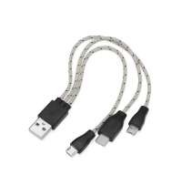 Набор &laquo;In motion&raquo; с наушниками и зарядным кабелем 3 в 1