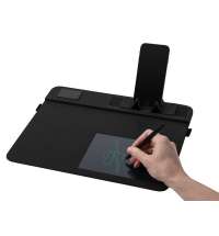 Многофункциональный коврик для мыши &laquo;Multi Pad&raquo; с беспроводной зарядкой и LCD экраном, 10 Вт