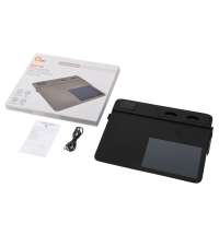 Многофункциональный коврик для мыши &laquo;Multi Pad&raquo; с беспроводной зарядкой и LCD экраном, 10 Вт