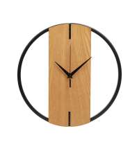 Деревянные часы с металлическим ободом &laquo;Time Wheel&raquo;