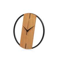 Деревянные часы с металлическим ободом &laquo;Time Wheel&raquo;