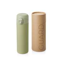 Вакуумная термокружка c кнопкой &laquo;Guard&raquo;, soft-touch, 400 мл, тубус