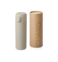 Вакуумная термокружка c кнопкой &laquo;Guard&raquo;, soft-touch, 400 мл, тубус