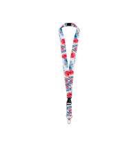 Ланъярд под сублимацию с карабином, межуровневым замком и замком обрыва, 2,5 см