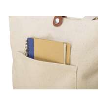 Cумка &laquo;Clip&raquo; из хлопка 340&nbsp;г/м2 с застежкой из экокожи