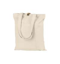 Cумка &laquo;Clip&raquo; из хлопка 340&nbsp;г/м2 с застежкой из экокожи