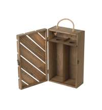 Коробка подарочная из массива дерева &laquo;Two-bottle box&raquo;