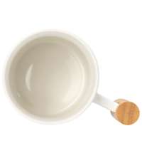 Кружка с ручкой и крышкой из каучукового дерева &laquo;Jeny&raquo;