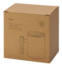 Кружка с ручкой и крышкой из каучукового дерева &laquo;Jeny&raquo;