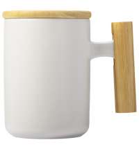 Кружка с ручкой и крышкой из каучукового дерева &laquo;Jeny&raquo;