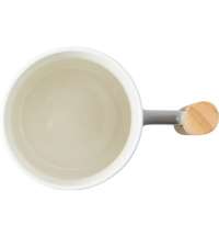 Кружка с ручкой и крышкой из каучукового дерева &laquo;Jeny&raquo;