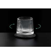 Вращающийся бокал для виски на сланцевом костере &laquo;Ventura&raquo;