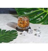 Вращающийся бокал для виски на сланцевом костере &laquo;Bromo&raquo;