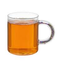 Стеклянная кружка с блестками в ручке &laquo;Feria&raquo;