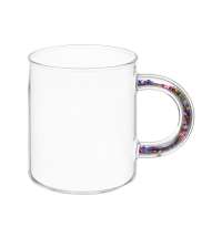 Стеклянная кружка с блестками в ручке &laquo;Feria&raquo;