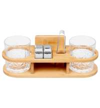 Набор для виски на бамбуковой подставке &laquo;Boulevardier&raquo;