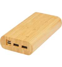 Портативное зарядное устройство «Tulda» из бамбука, 20000 mAh