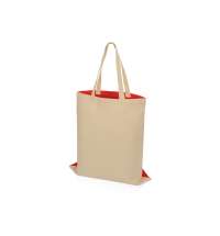 Сумка для шопинга &laquo;Twin&raquo; двухцветная из хлопка, 180 г/м2