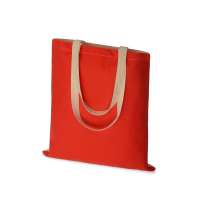 Сумка для шопинга &laquo;Twin&raquo; двухцветная из хлопка, 180 г/м2