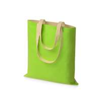 Сумка для шопинга &laquo;Twin&raquo; двухцветная из хлопка, 180 г/м2