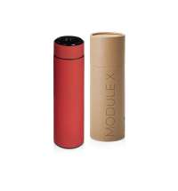 Вакуумный термос &laquo;Module X&raquo; с индикатором температуры и медной изоляцией, 500 мл, крафтовый тубус